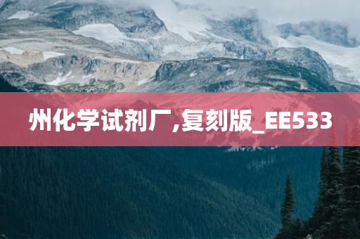 州化学试剂厂,复刻版_EE533