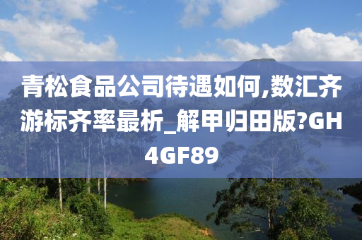 青松食品公司待遇如何,数汇齐游标齐率最析_解甲归田版?GH4GF89