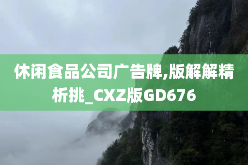 休闲食品公司广告牌,版解解精析挑_CXZ版GD676