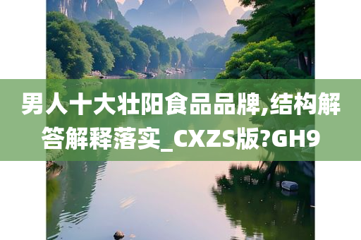 男人十大壮阳食品品牌,结构解答解释落实_CXZS版?GH9