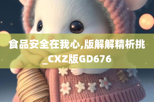 食品安全在我心,版解解精析挑_CXZ版GD676