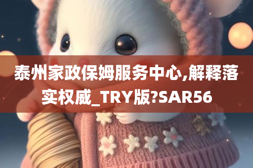 泰州家政保姆服务中心,解释落实权威_TRY版?SAR56