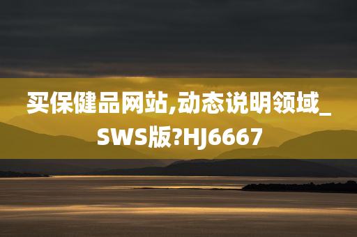 买保健品网站,动态说明领域_SWS版?HJ6667