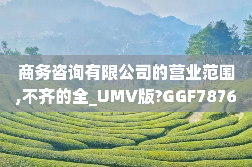 商务咨询有限公司的营业范围,不齐的全_UMV版?GGF7876