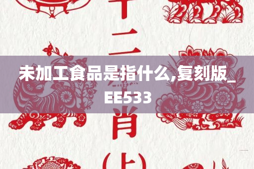 未加工食品是指什么,复刻版_EE533