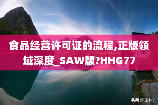 食品经营许可证的流程,正版领域深度_SAW版?HHG77