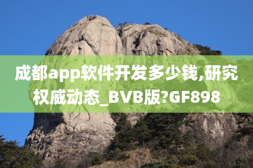 成都app软件开发多少钱,研究权威动态_BVB版?GF898