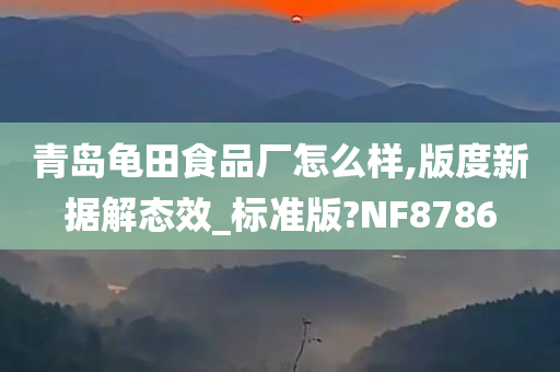 青岛龟田食品厂怎么样,版度新据解态效_标准版?NF8786