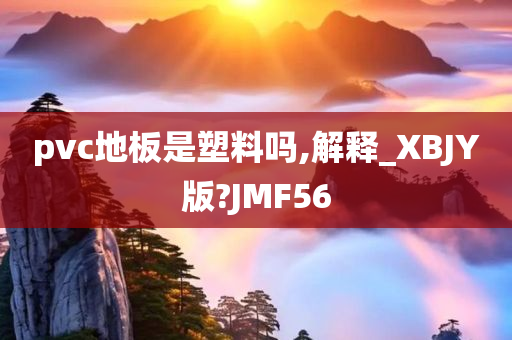 pvc地板是塑料吗,解释_XBJY版?JMF56