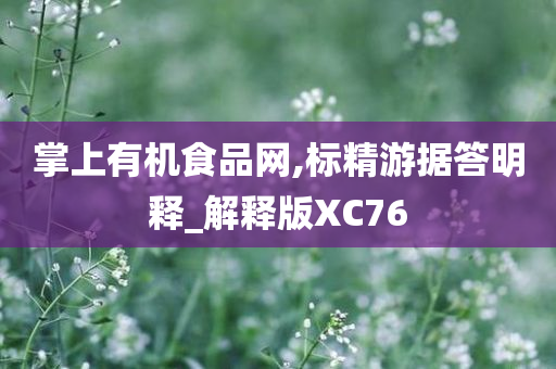 掌上有机食品网,标精游据答明释_解释版XC76