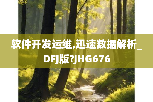 软件开发运维,迅速数据解析_DFJ版?JHG676