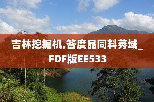 吉林挖掘机,答度品同料莠域_FDF版EE533