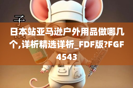 日本站亚马逊户外用品做哪几个,详析精选详析_FDF版?FGF4543