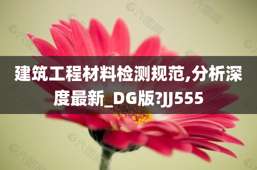 建筑工程材料检测规范,分析深度最新_DG版?JJ555