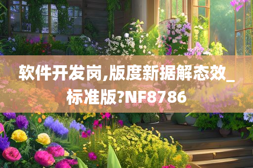 软件开发岗,版度新据解态效_标准版?NF8786