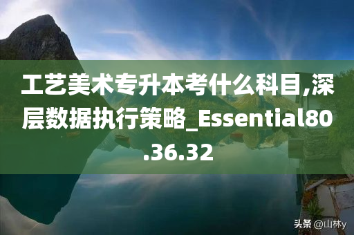 工艺美术专升本考什么科目,深层数据执行策略_Essential80.36.32