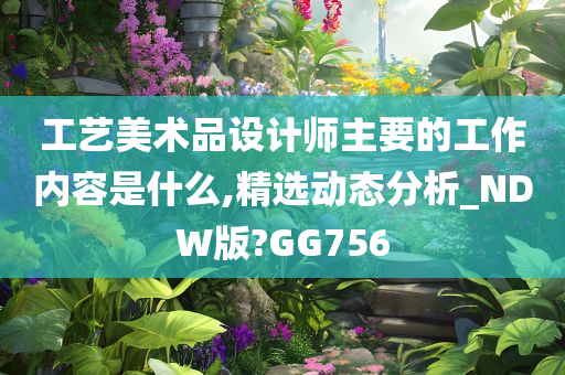 工艺美术品设计师主要的工作内容是什么,精选动态分析_NDW版?GG756