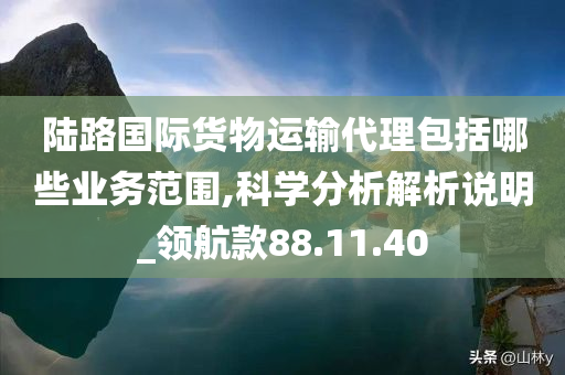 陆路国际货物运输代理包括哪些业务范围,科学分析解析说明_领航款88.11.40