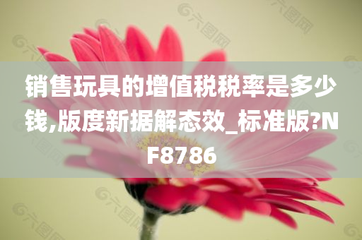 销售玩具的增值税税率是多少钱,版度新据解态效_标准版?NF8786