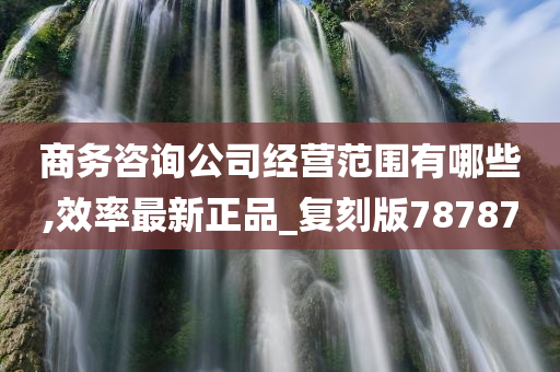 商务咨询公司经营范围有哪些,效率最新正品_复刻版78787