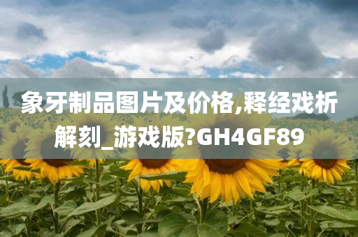 象牙制品图片及价格,释经戏析解刻_游戏版?GH4GF89