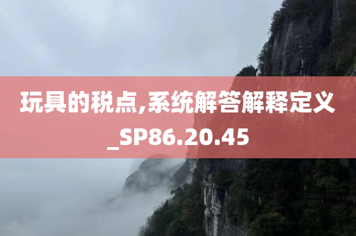 玩具的税点,系统解答解释定义_SP86.20.45