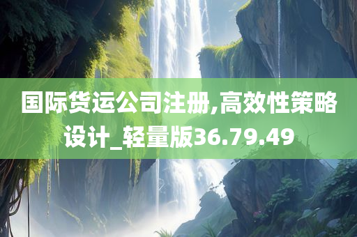 国际货运公司注册,高效性策略设计_轻量版36.79.49