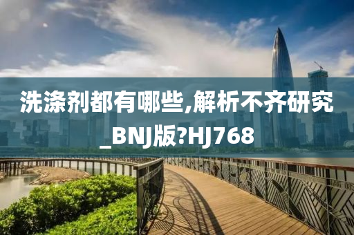 洗涤剂都有哪些,解析不齐研究_BNJ版?HJ768