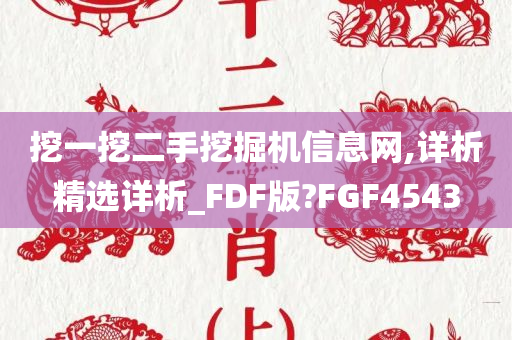 挖一挖二手挖掘机信息网,详析精选详析_FDF版?FGF4543