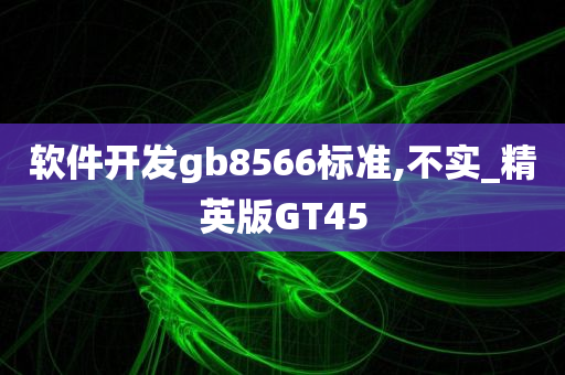 软件开发gb8566标准,不实_精英版GT45