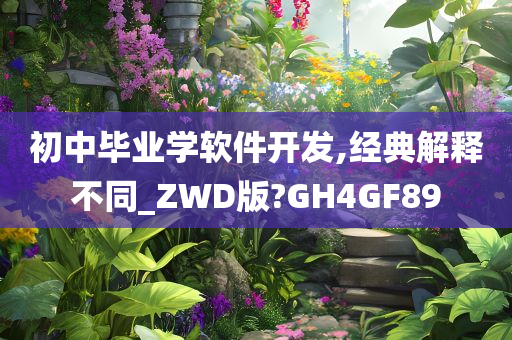 初中毕业学软件开发,经典解释不同_ZWD版?GH4GF89