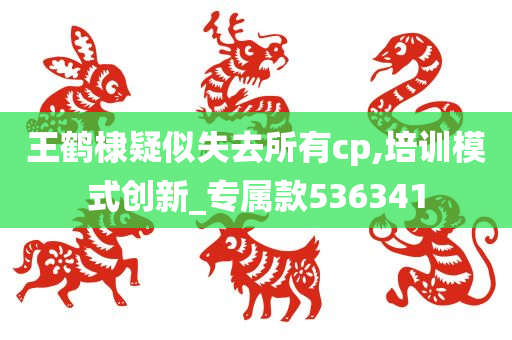 王鹤棣疑似失去所有cp,培训模式创新_专属款536341