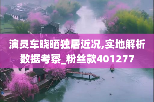 演员车晓晒独居近况,实地解析数据考察_粉丝款401277