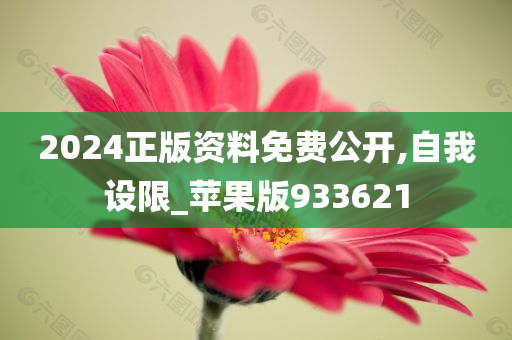 2024正版资料免费公开,自我设限_苹果版933621