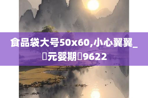 食品袋大号50x60,小心翼翼_‌元婴期‌9622