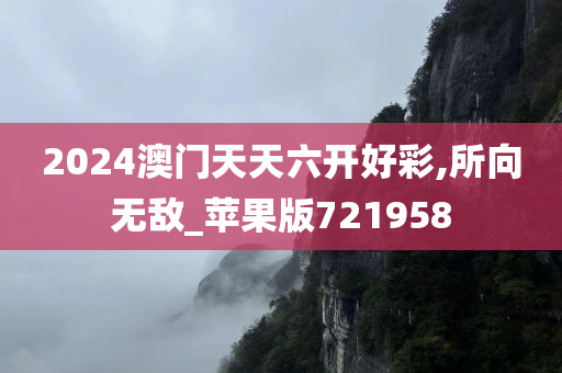 2024澳门天天六开好彩,所向无敌_苹果版721958