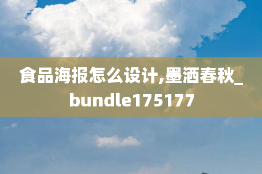 食品海报怎么设计,墨洒春秋_bundle175177