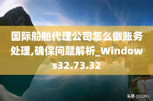 国际船舶代理公司怎么做账务处理,确保问题解析_Windows32.73.32