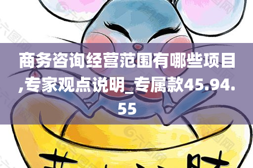 商务咨询经营范围有哪些项目,专家观点说明_专属款45.94.55