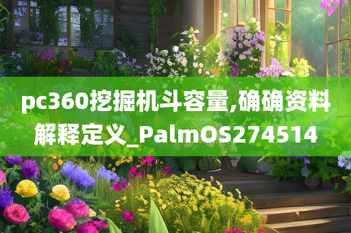 pc360挖掘机斗容量,确确资料解释定义_PalmOS274514