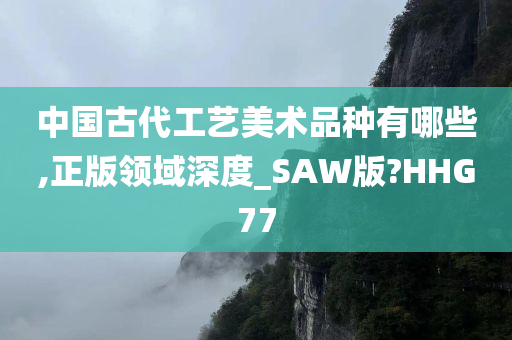 中国古代工艺美术品种有哪些,正版领域深度_SAW版?HHG77