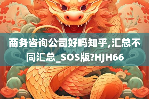 商务咨询公司好吗知乎,汇总不同汇总_SOS版?HJH66