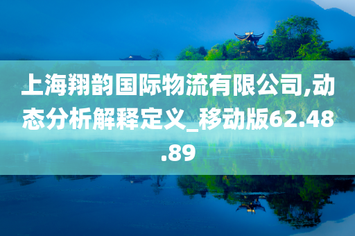 上海翔韵国际物流有限公司,动态分析解释定义_移动版62.48.89