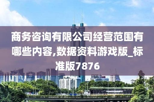 商务咨询有限公司经营范围有哪些内容,数据资料游戏版_标准版7876