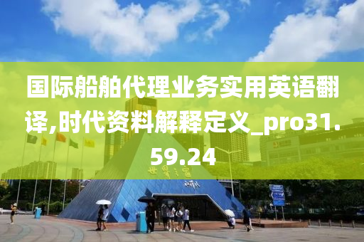 国际船舶代理业务实用英语翻译,时代资料解释定义_pro31.59.24