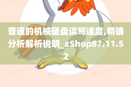 普通的机械硬盘读写速度,精确分析解析说明_zShop87.11.52