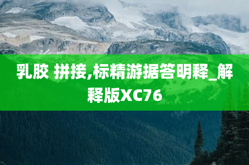 乳胶 拼接,标精游据答明释_解释版XC76