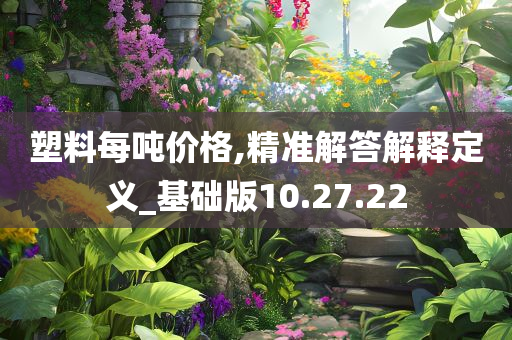 塑料每吨价格,精准解答解释定义_基础版10.27.22