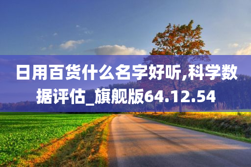 日用百货什么名字好听,科学数据评估_旗舰版64.12.54