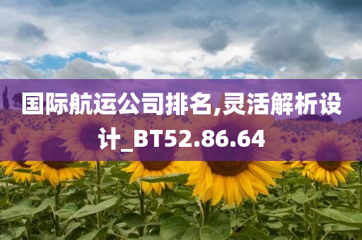 国际航运公司排名,灵活解析设计_BT52.86.64